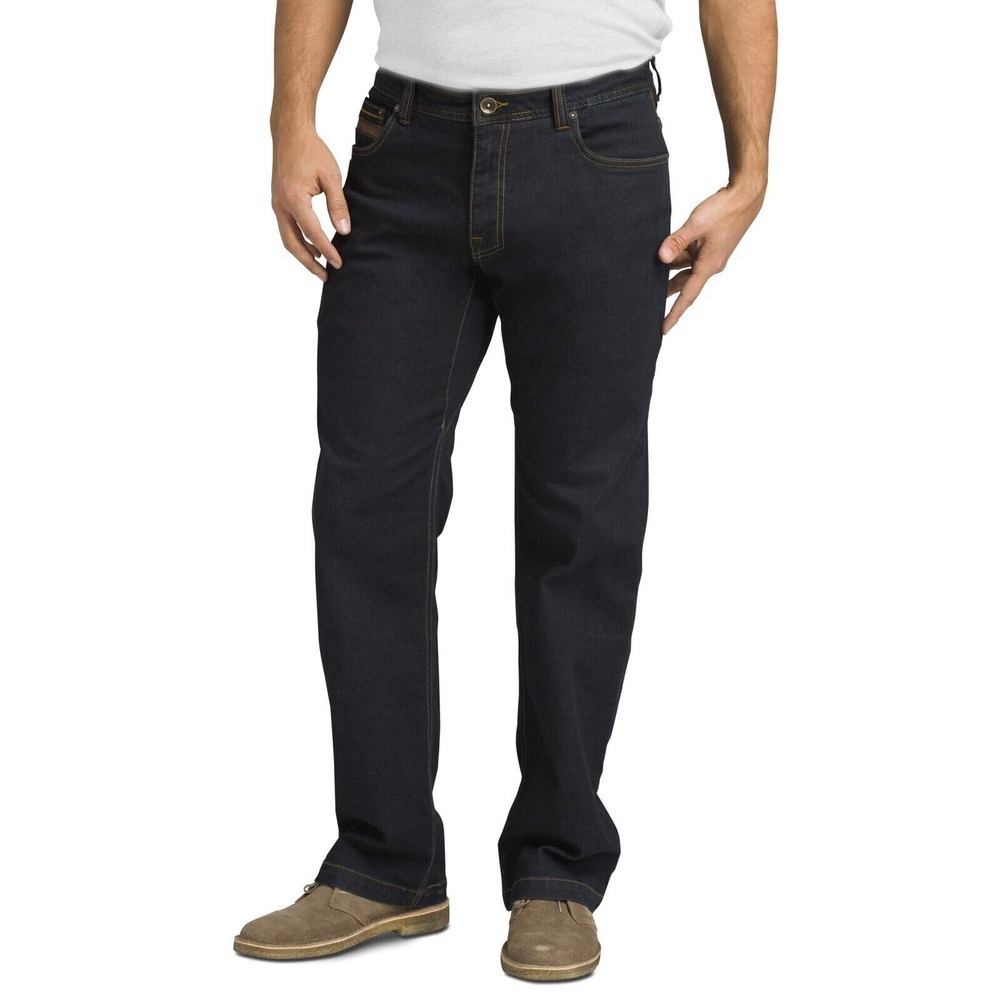 PRANA AXIOM STANDARD FIT JEANS Men's 42 X‎ 32 INDIGO OVERDYE STRETCH